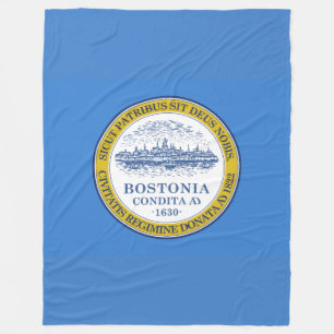 Vlag van Boston, Massachusetts Fleece Deken