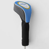 Vlag van Boston, Massachusetts Golfheadcover (Schuin)