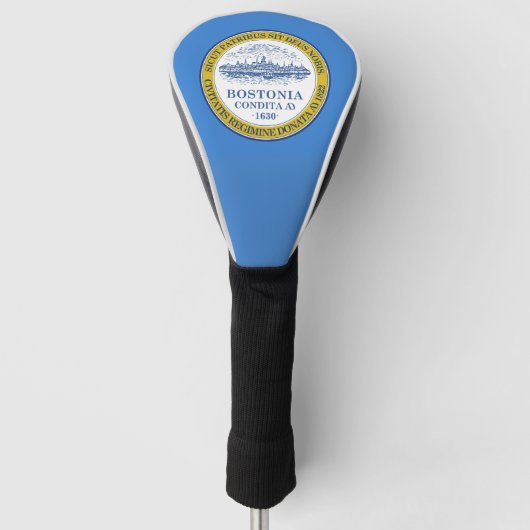 Vlag van Boston, Massachusetts Golfheadcover (Voorkant)