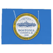 Vlag van Boston, Massachusetts Groot Cadeauzakje (Achterkant)
