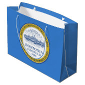 Vlag van Boston, Massachusetts Groot Cadeauzakje (Achterkant Gekanteld)