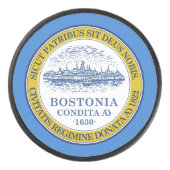 Vlag van Boston, Massachusetts Hockey Puck (Voorkant)
