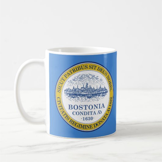 Vlag van Boston, Massachusetts Koffiemok (Links)
