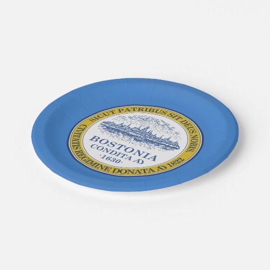 Vlag van Boston, Massachusetts Paper Bord (Gekanteld)