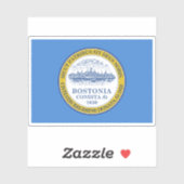 Vlag van Boston, Massachusetts Sticker (Vel)