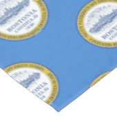 Vlag van Boston, Massachusetts Tablecloth Tafelkleed (Gekanteld)