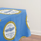 Vlag van Boston, Massachusetts Tablecloth Tafelkleed (Voorbeeld)