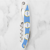 Vlag van Boston, Massachusetts Waiter's Corkschroe Kurkentrekker (Voorkant)