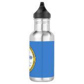 Vlag van Boston, Massachusetts Water Bottle Waterfles (Rechts)