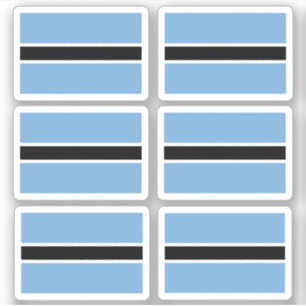 Vlag van Bostwana - een collectie Sticker