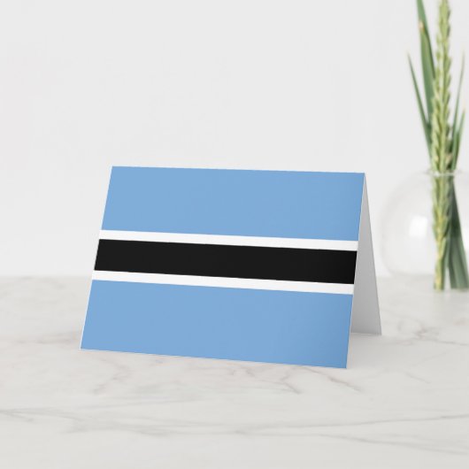 Vlag van Botswana Bedankkaart (Voorkant)