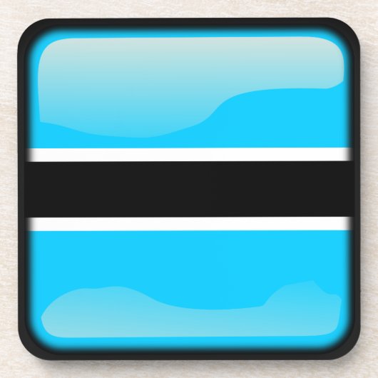 Vlag van Botswana Bier Onderzetter (Voorkant)