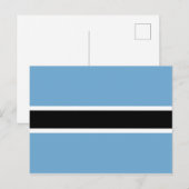 Vlag van Botswana (Botswana) Briefkaart (Voorkant / Achterkant)
