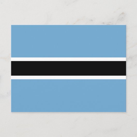 Vlag van Botswana (Botswana) Briefkaart (Voorkant)