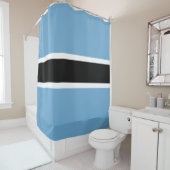 Vlag van Botswana (Botswana) Douchegordijn (In situ)