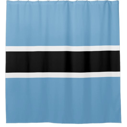 Vlag van Botswana (Botswana) Douchegordijn (Voorkant)