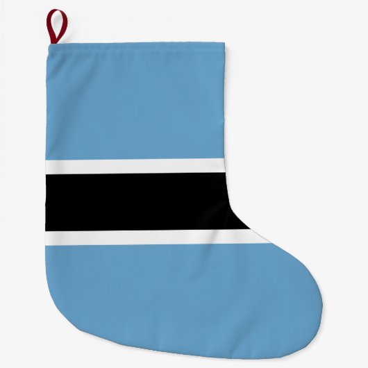 Vlag van Botswana (Botswana) Grote Kerstsok (Voorkant)