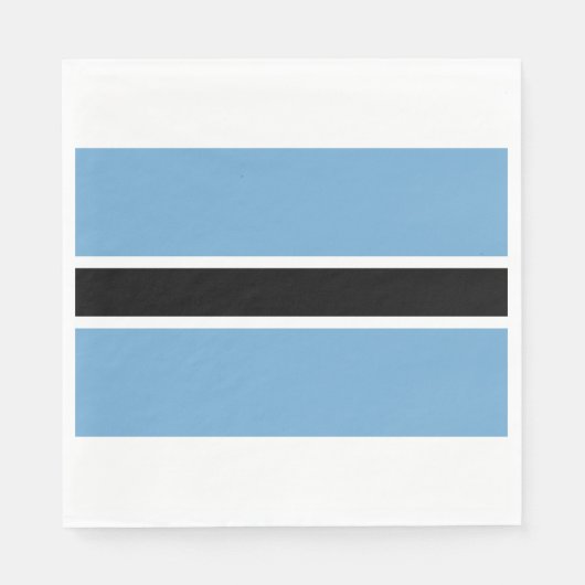 Vlag van Botswana (Botswana) Servet (Voorkant)