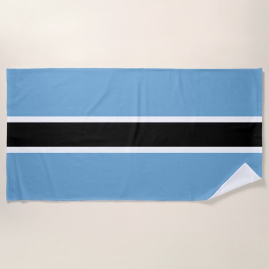 Vlag van Botswana (Botswana) Strandlaken (Voorkant)
