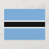 Vlag van Botswana Briefkaart (Voorkant)