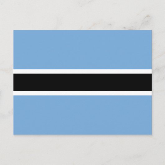 Vlag van Botswana Briefkaart (Voorkant)