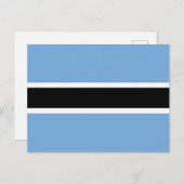 Vlag van Botswana Briefkaart (Voorkant / Achterkant)