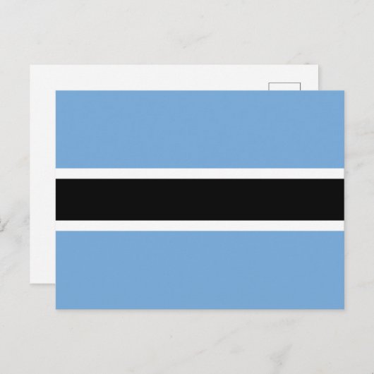Vlag van Botswana Briefkaart (Voorkant / Achterkant)