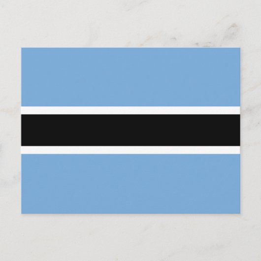 Vlag van Botswana Briefkaart (Voorkant)