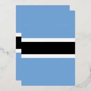 Vlag van Botswana Folie Uitnodiging