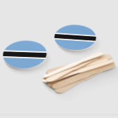 Vlag van Botswana Handwaaier (Niet-gemonteerd)