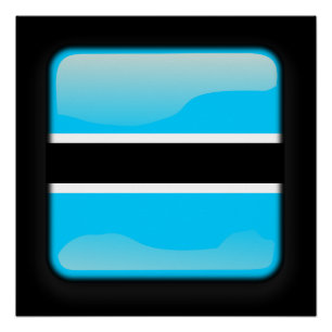 Vlag van Botswana Poster