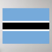 Vlag van Botswana Poster (Voorkant)