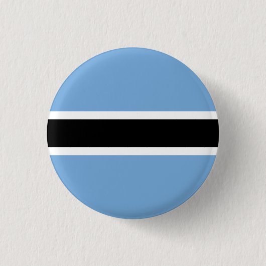 Vlag van Botswana Ronde Button 3,2 Cm (Voorkant)