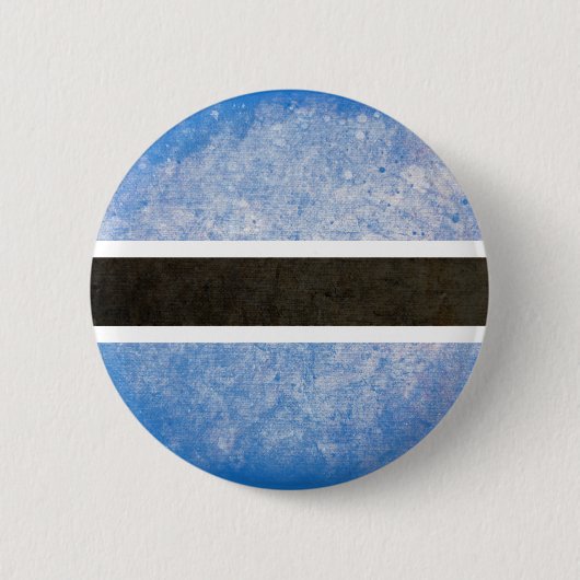 Vlag van Botswana Ronde Button 5,7 Cm (Voorkant)