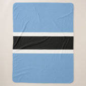 Vlag van Botswana Sherpa Deken (Voorkant)