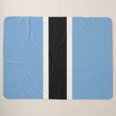 Vlag van Botswana Sherpa Deken (Voorkant (horizontaal))