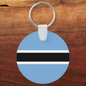 Vlag van Botswana Sleutelhanger (Voorkant)