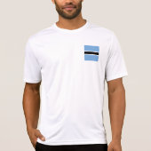 Vlag van Botswana T-shirt (Voorkant)