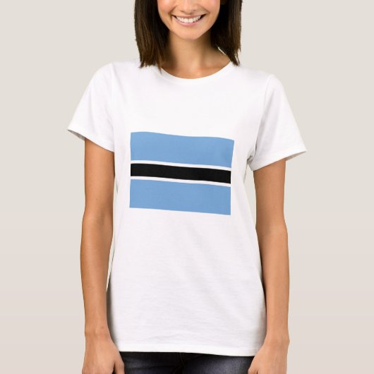 Vlag van Botswana T-shirt (Voorkant)