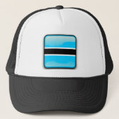 Vlag van Botswana Trucker Pet (Voorkant)