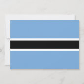 Vlag van Botswana, vlag van Botswana bruiloft Kaart (Achterkant)