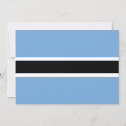 Vlag van Botswana, vlag van Botswana bruiloft Kaart (Achterkant)