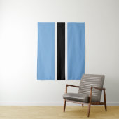 Vlag van Botswana Wandkleed (In situ)