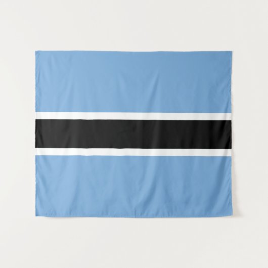 Vlag van Botswana Wandkleed (Voorkant (horizontaal))