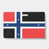 vlag van Bouvet Island Badge (Achterkant)
