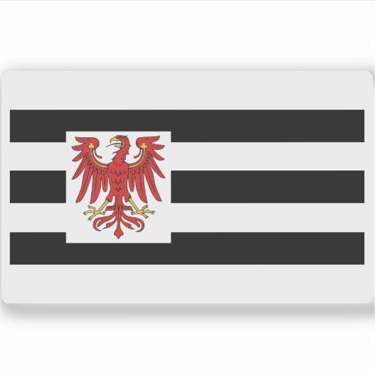 Vlag van Brandenburg (1660-1750) Sticker (Voorkant)