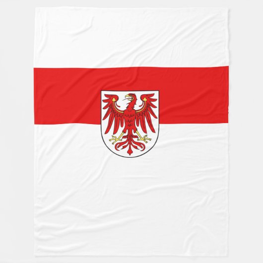 Vlag van Brandenburg Fleece Blanket (Voorkant)
