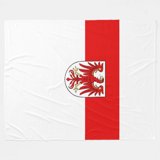 Vlag van Brandenburg Fleece Blanket (Voorkant (Horizontaal))