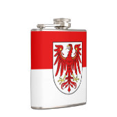 Vlag van Brandenburg Hip Flask Heupfles (Rechts)