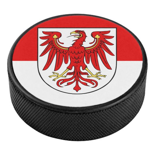 Vlag van Brandenburg Hockey Puck (3/4)